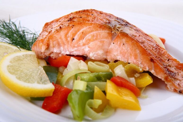 Pește cu legume pentru pierderea în greutate